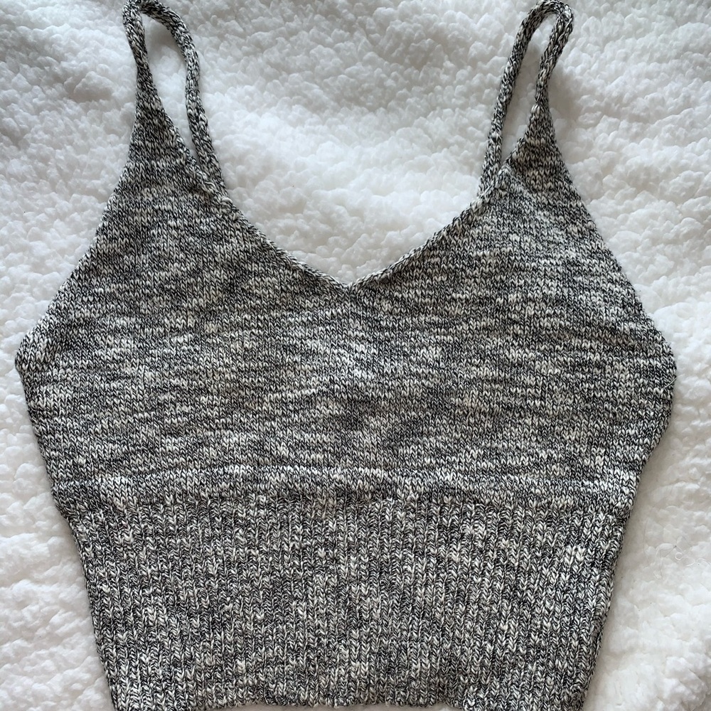 Gray Bralette Top